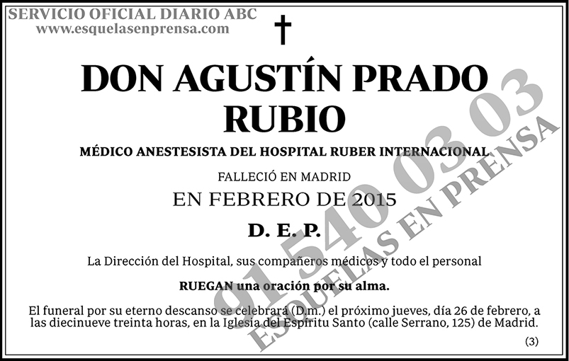 Agustín Prado Rubio
